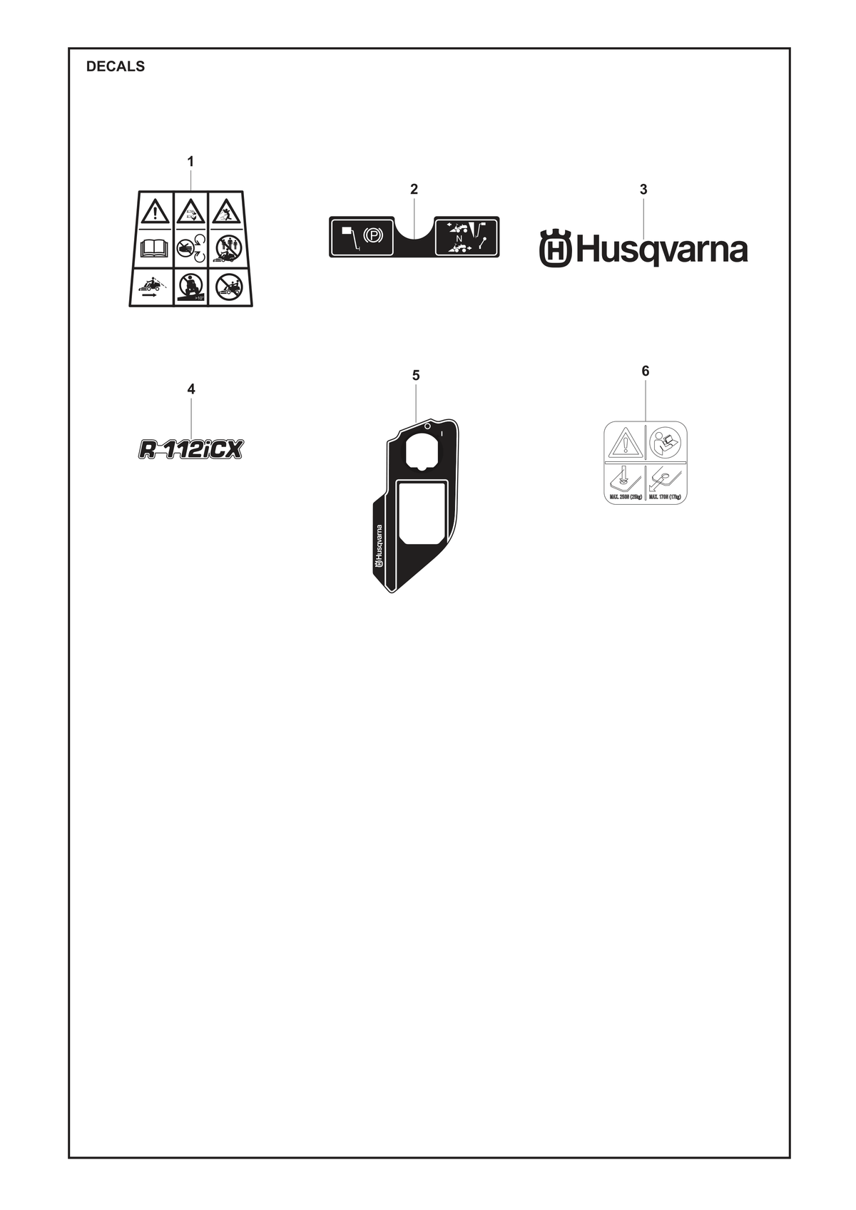 Husqvarna 546284001 onderdelentekening - positie 6
