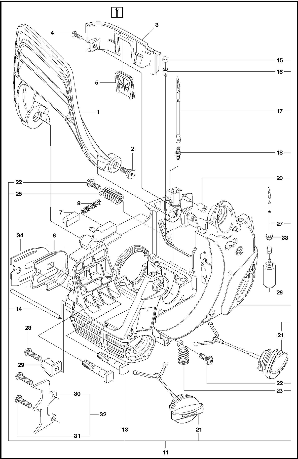 Husqvarna 530029868 onderdelentekening - positie 15