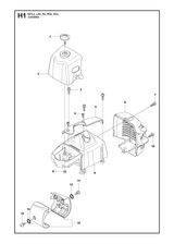 Husqvarna 502481501 onderdelentekening - positie 15