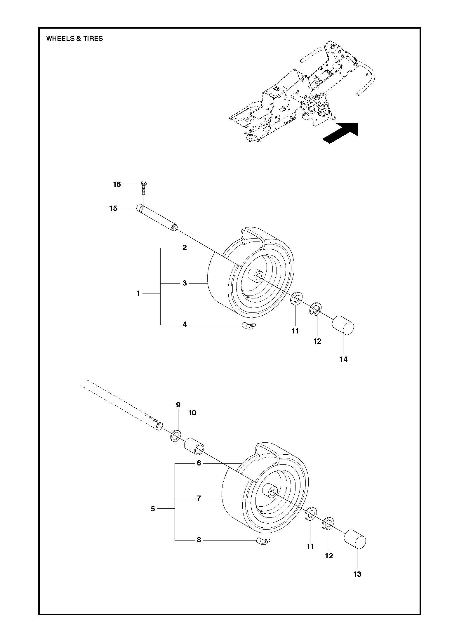 Husqvarna 506955801 onderdelentekening - positie 14