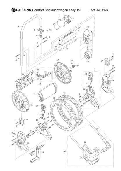 Husqvarna 523932601 onderdelentekening - positie 39