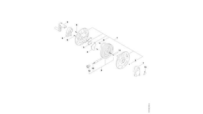 STIHL 9645-948-3076 O-ring RDR N5,1x1,6-TPE-U95 positie 10 technische tekening