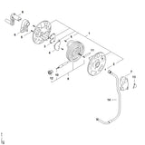 STIHL RE015000805 Hogedrukslang DN 6, 12 m positie 9 technische tekening