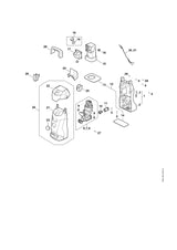 STIHL RE027905110 Afdekkap positie 20 technische tekening