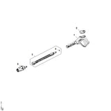 STIHL RE025001301 Pistool positie 1 technische tekening