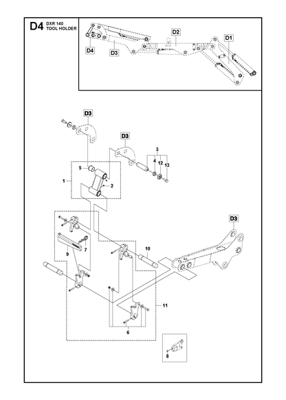 Husqvarna 505323001 onderdelentekening - positie 7