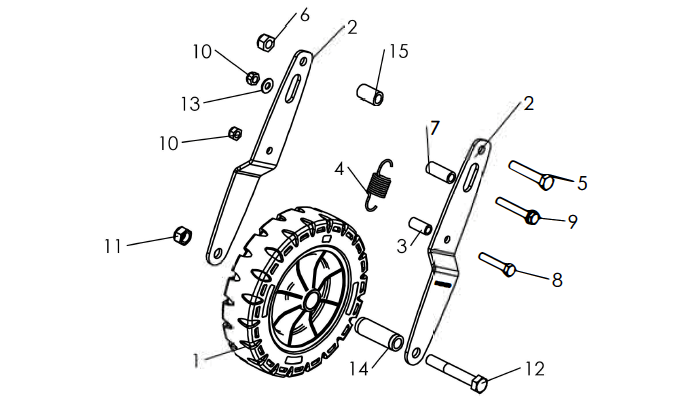 Husqvarna 580315701 onderdelentekening - positie 4