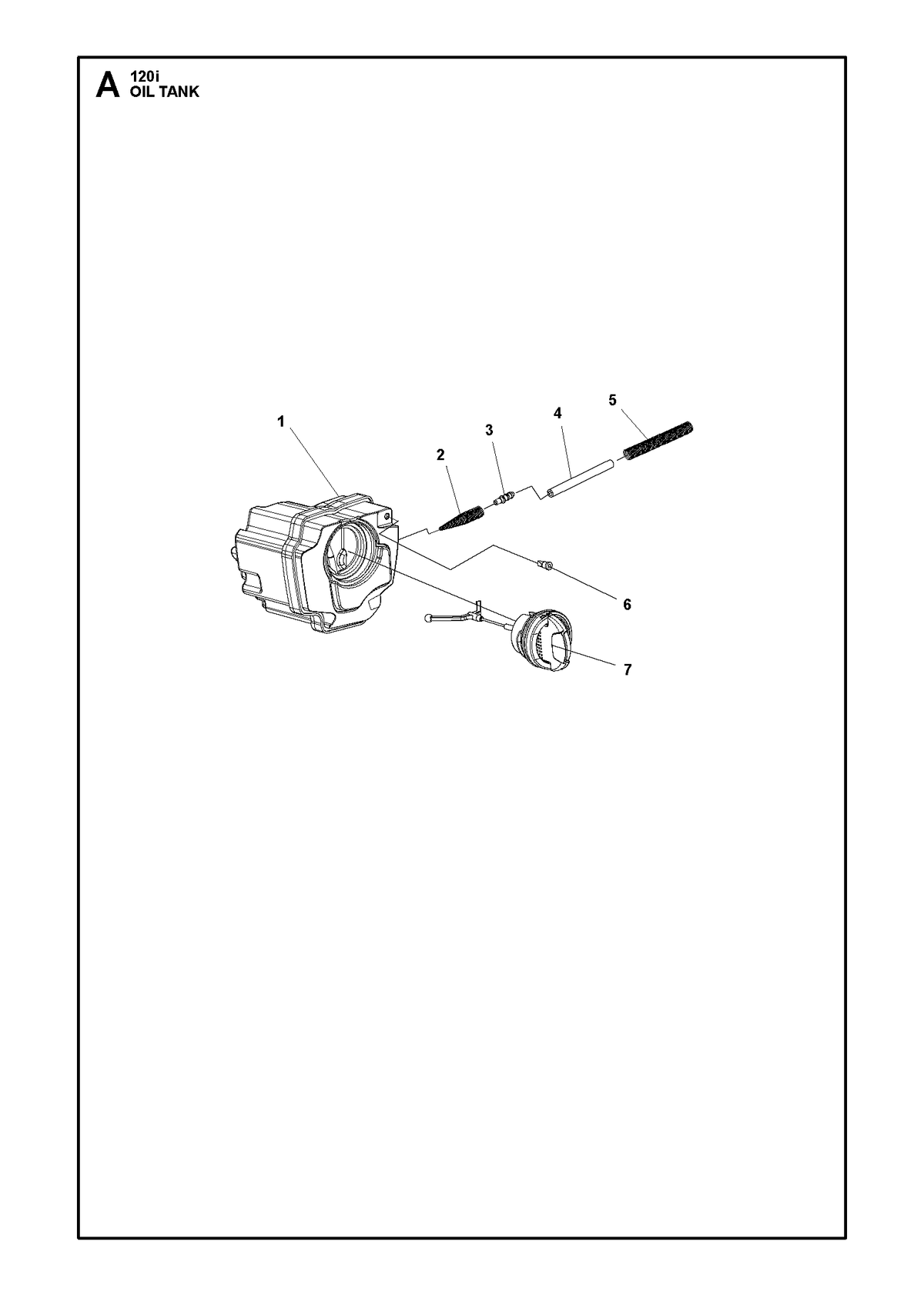 Husqvarna 582734601 onderdelentekening - positie 1