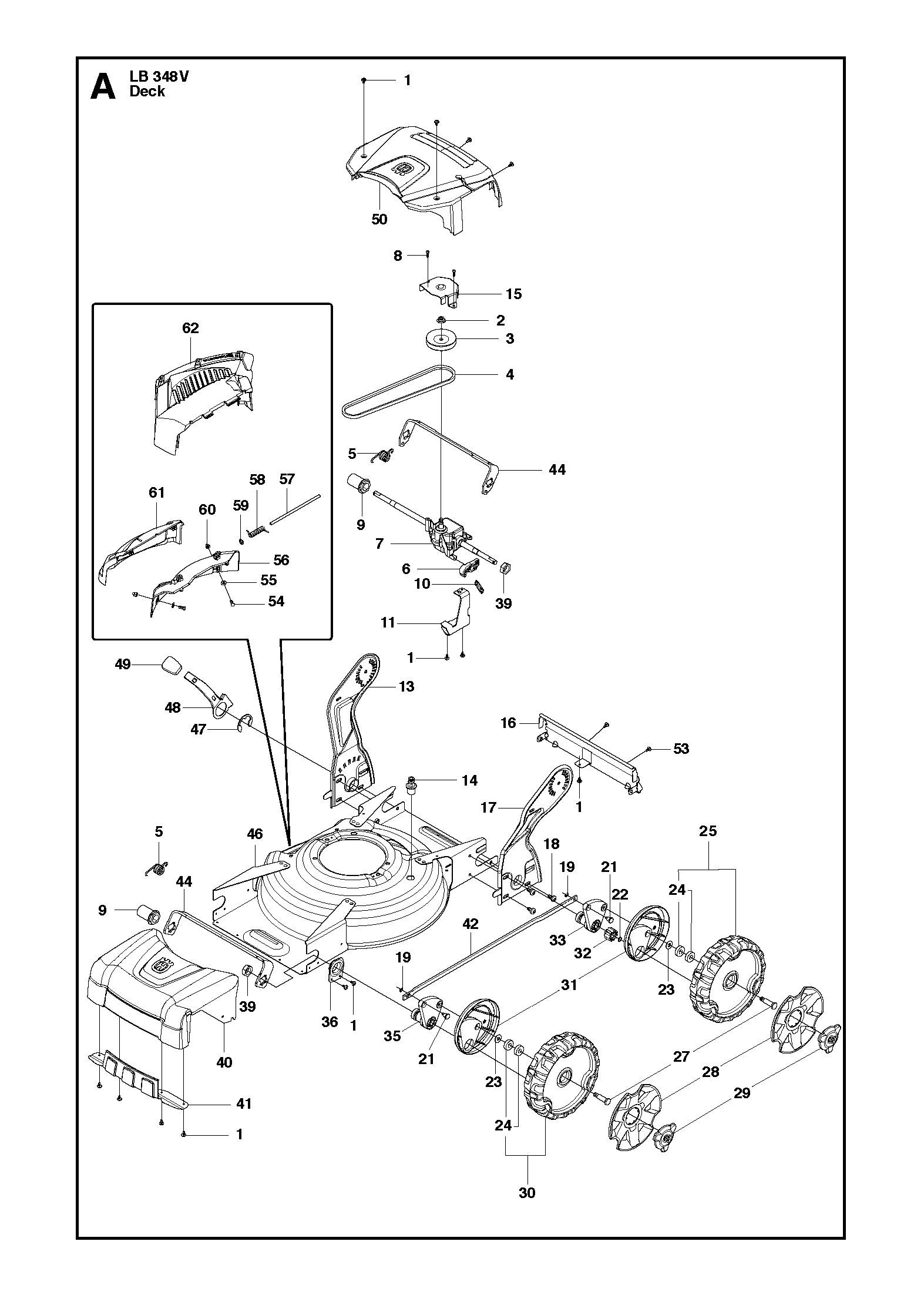 Husqvarna 501375503 onderdelentekening - positie 46