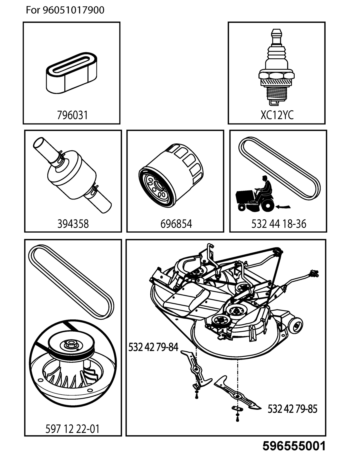 Husqvarna 532427985 onderdelentekening - positie 8