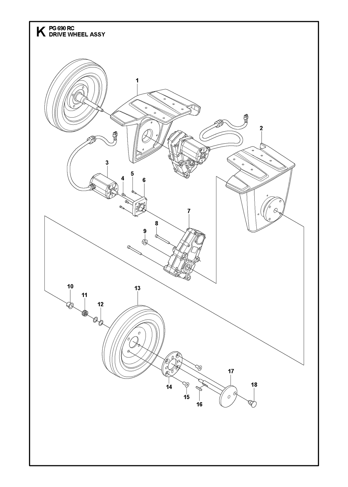 Husqvarna 593545601 onderdelentekening - positie 17