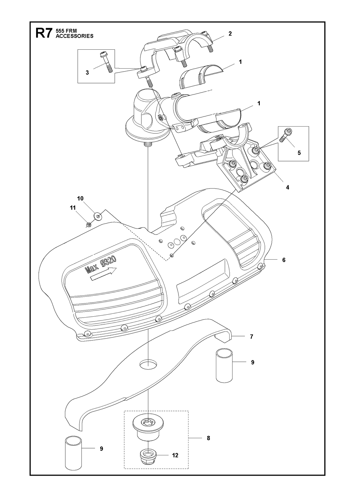 Husqvarna 584135502 onderdelentekening - positie 12
