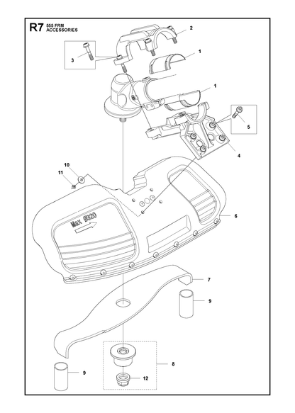 Husqvarna 584135502 onderdelentekening - positie 12