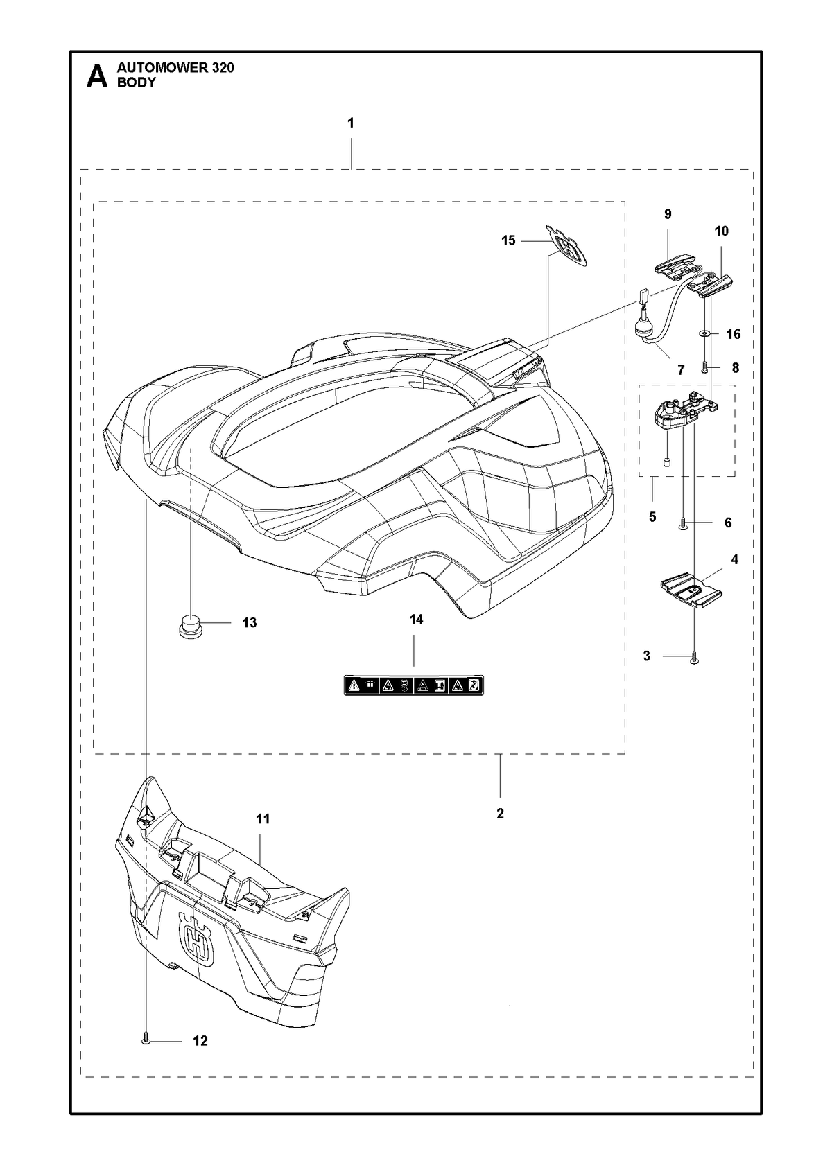 Husqvarna 580877801 onderdelentekening - positie 8