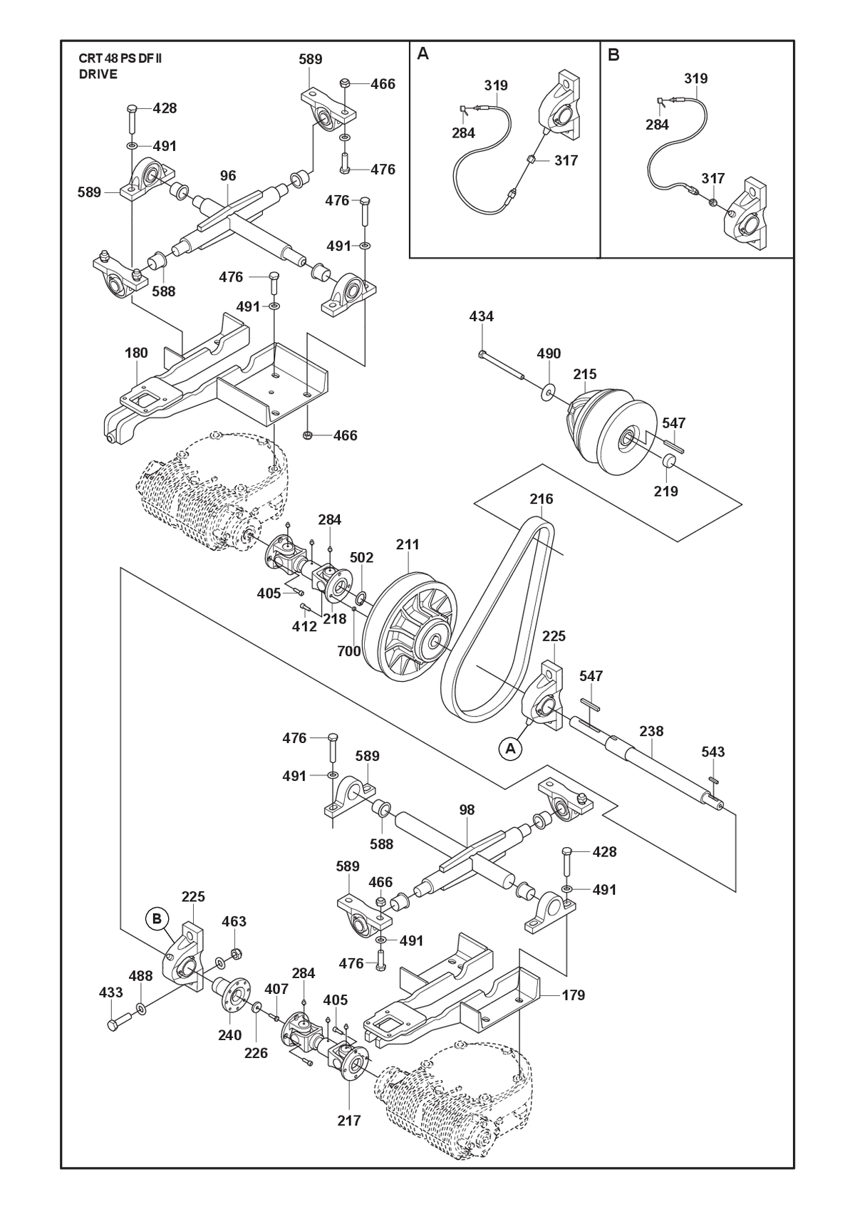 Husqvarna 599012601 onderdelentekening - positie 589