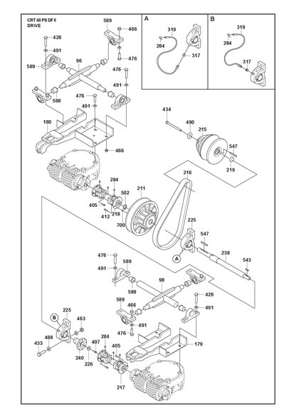 Husqvarna 598994801 onderdelentekening - positie 240