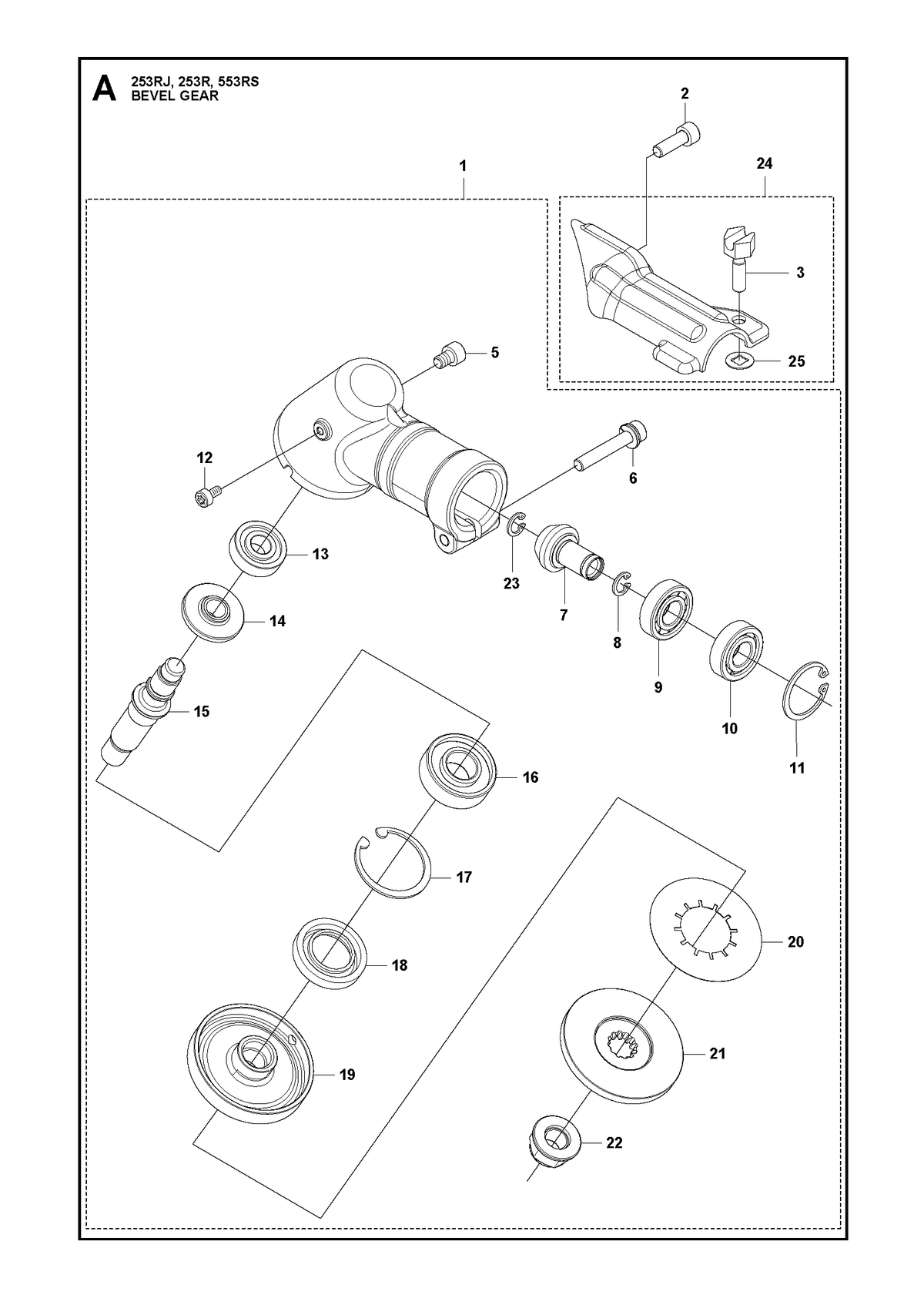 Husqvarna 528831001 onderdelentekening - positie 1