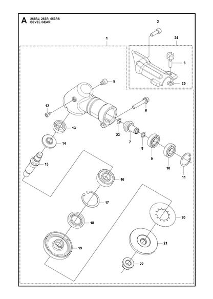 Husqvarna 528831001 onderdelentekening - positie 1
