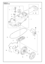 Husqvarna 535541102 onderdelentekening - positie 2