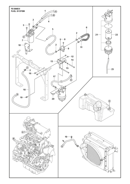 Husqvarna 734116301 onderdelentekening - positie 15