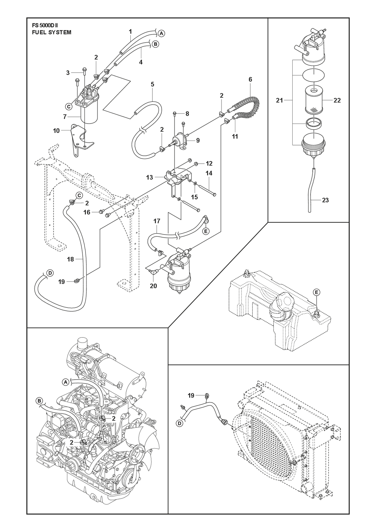 Husqvarna 586272201 onderdelentekening - positie 23