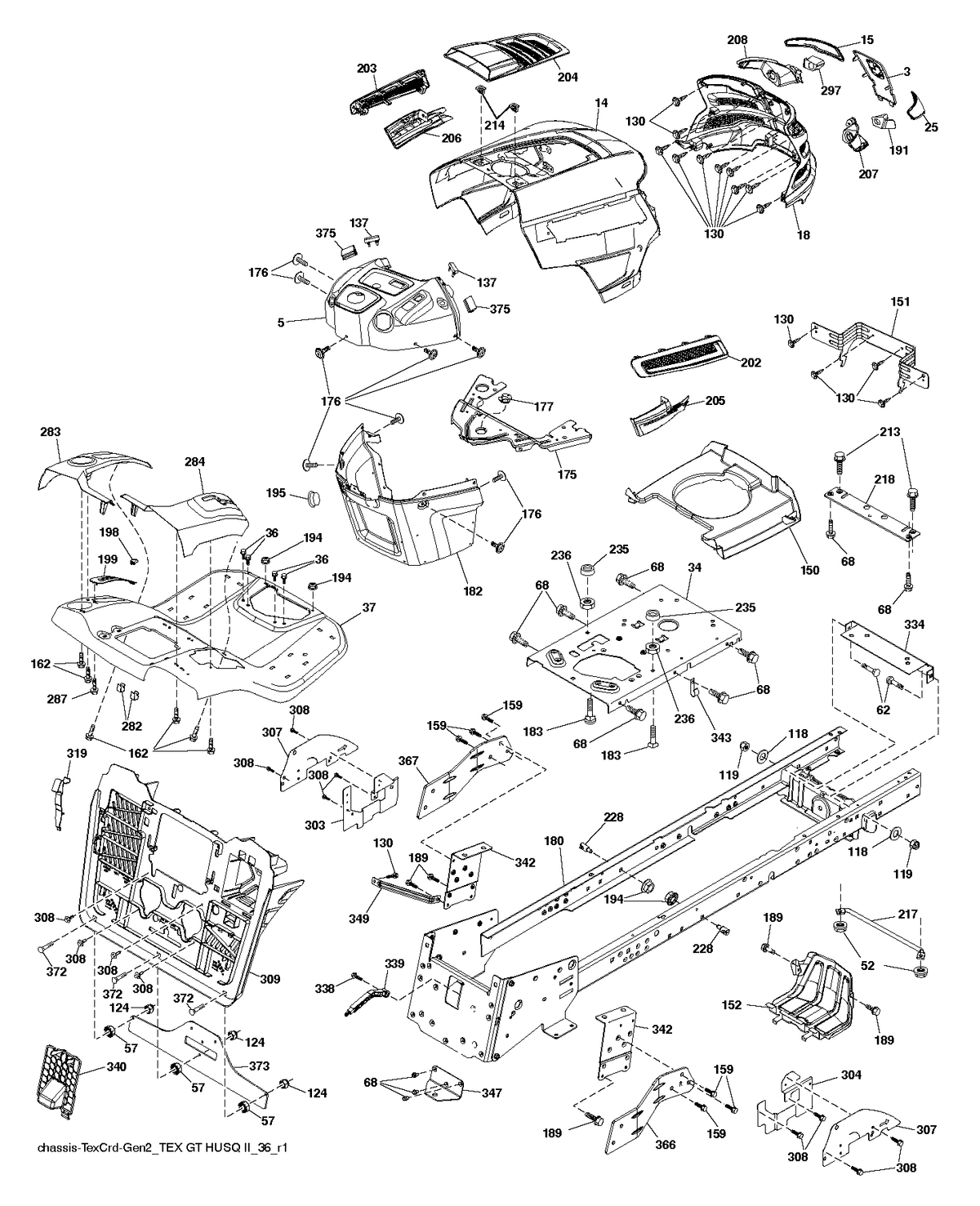 Husqvarna 532445832 onderdelentekening - positie 347