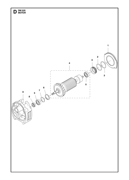 Husqvarna 505576604 onderdelentekening - positie 4