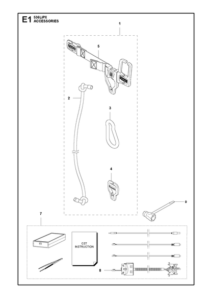 Husqvarna 588236501 onderdelentekening - positie 5