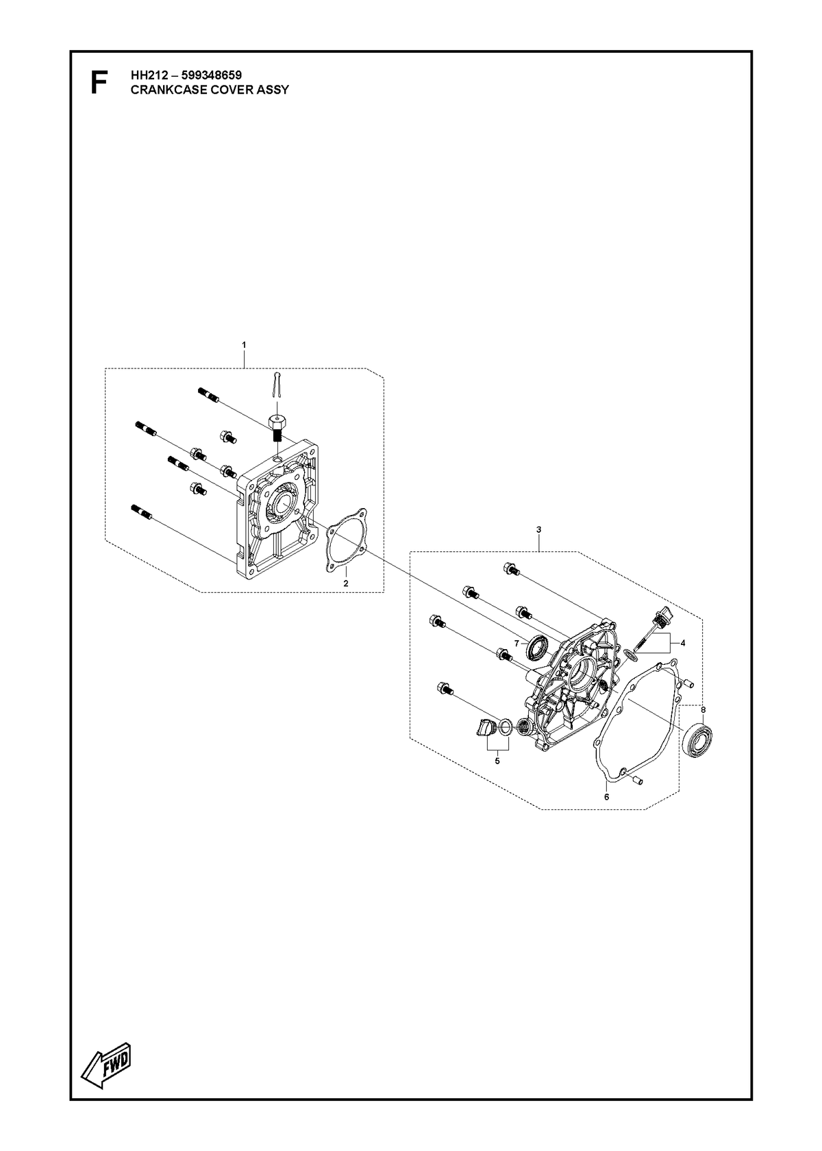 Husqvarna 599348584 onderdelentekening - positie 5
