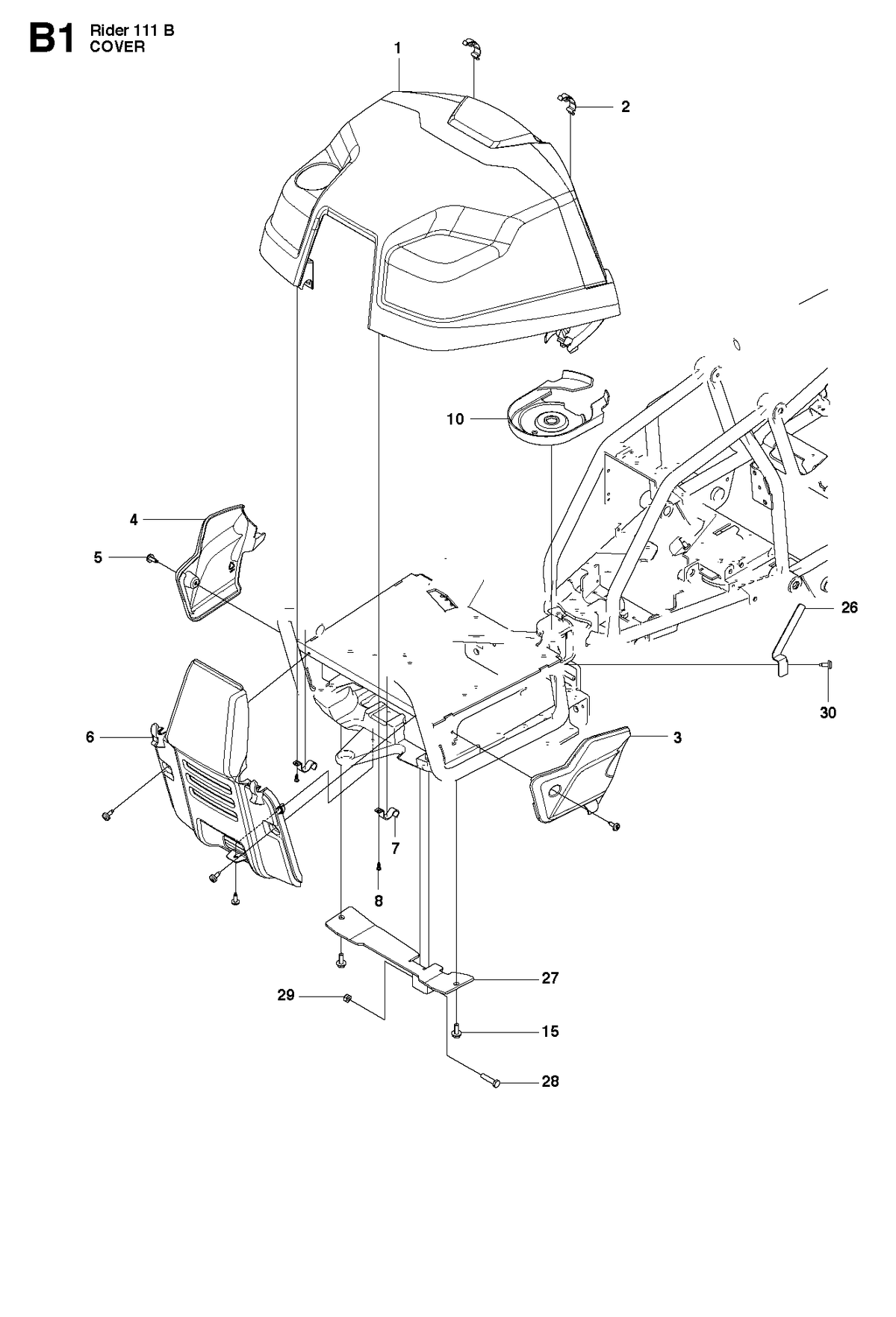 Husqvarna 522602101 onderdelentekening - positie 6