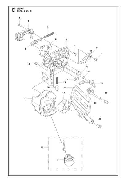 Husqvarna 594919801 onderdelentekening - positie 18
