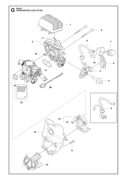 Husqvarna 522675001 onderdelentekening - positie 1