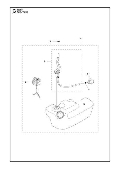 Husqvarna 506742601 onderdelentekening - positie 6