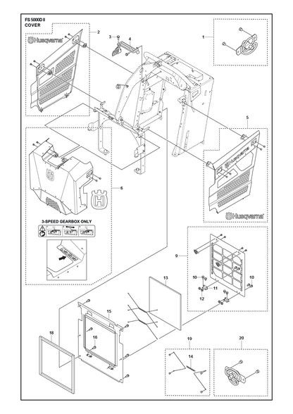 Husqvarna 586617301 onderdelentekening - positie 9