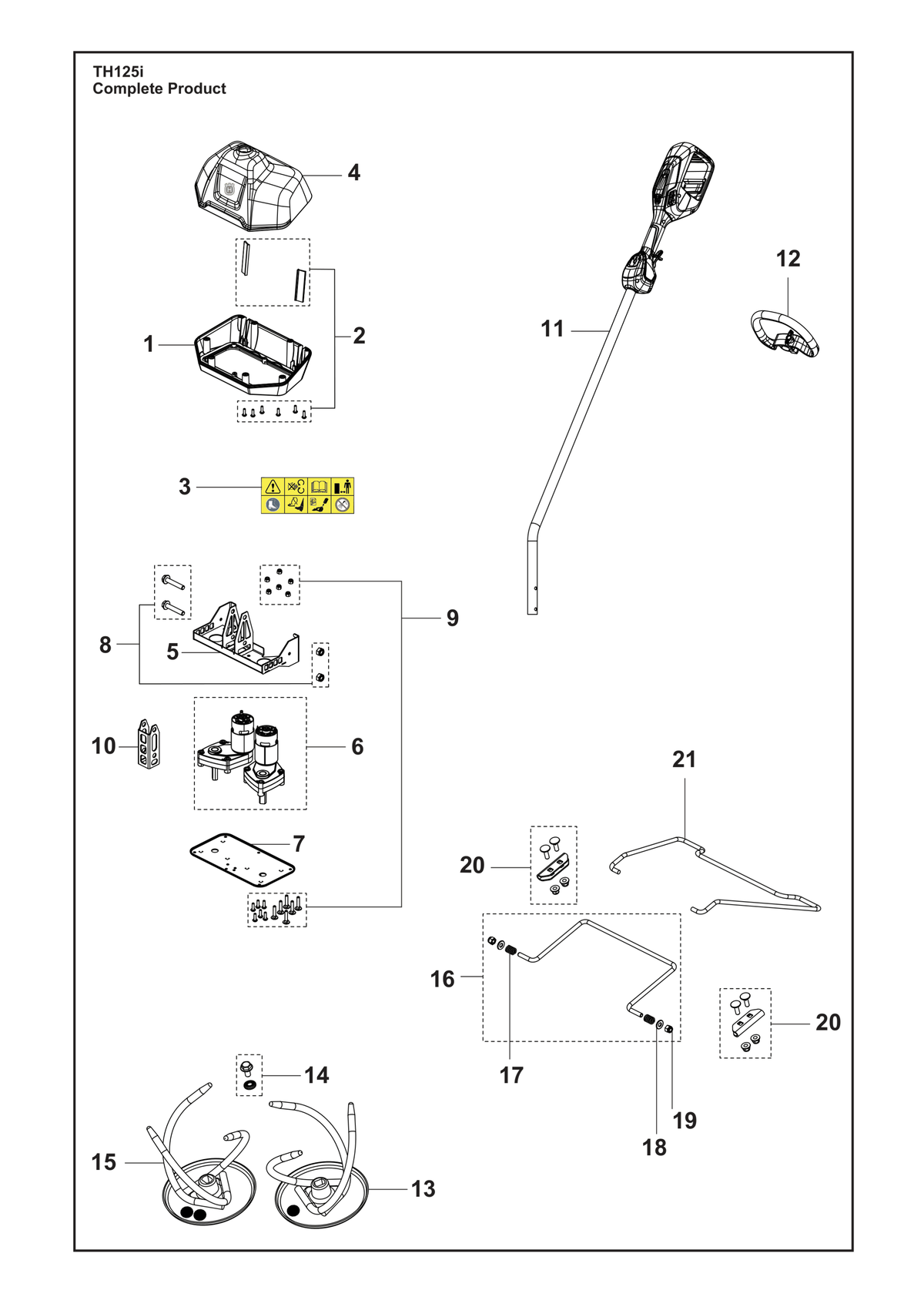 Husqvarna 522995701 onderdelentekening - positie 19