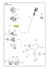 Husqvarna 522995701 onderdelentekening - positie 19