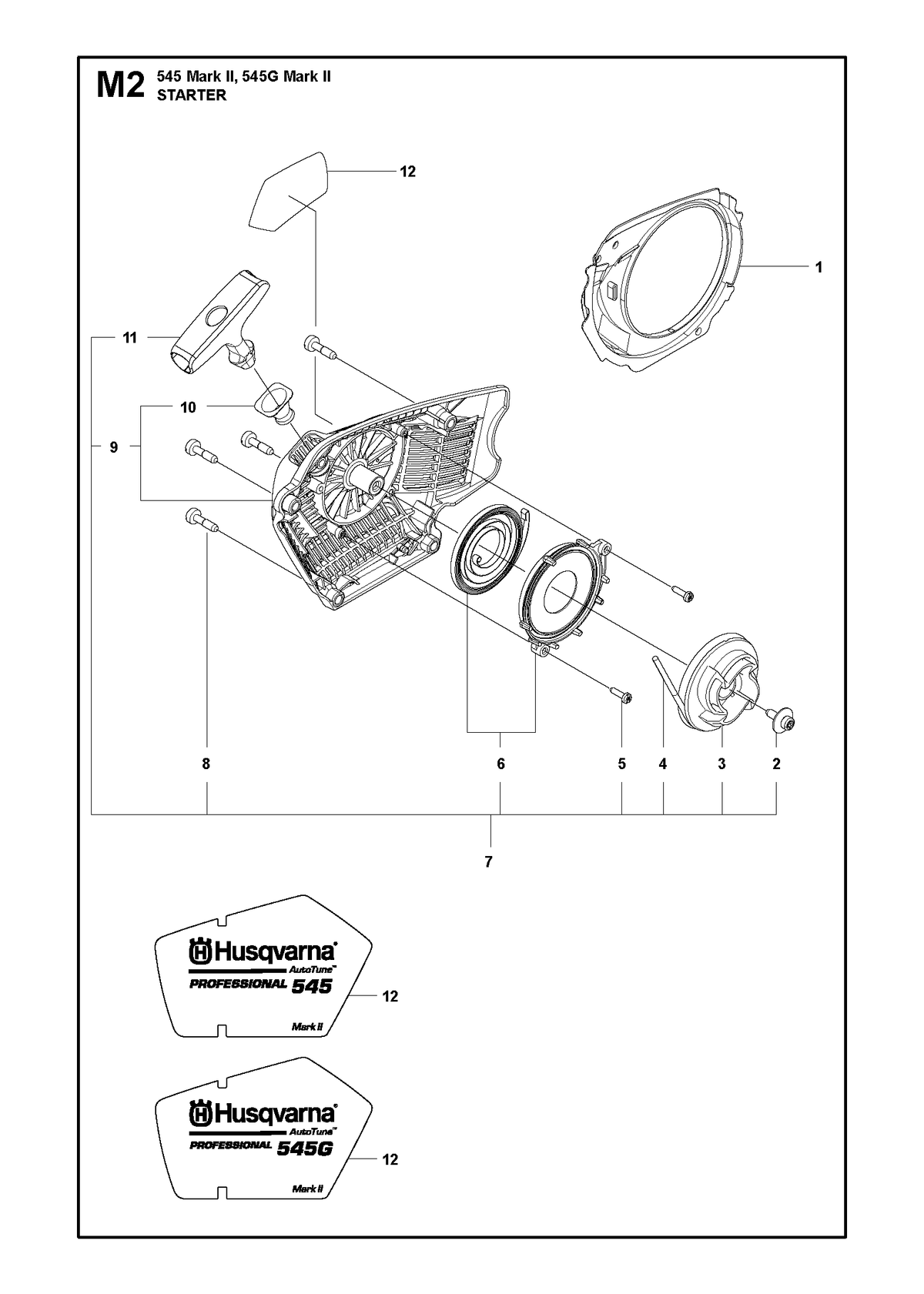 Husqvarna 582650702 onderdelentekening - positie 3