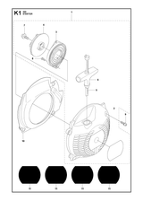 Husqvarna 537345401 onderdelentekening - positie 1