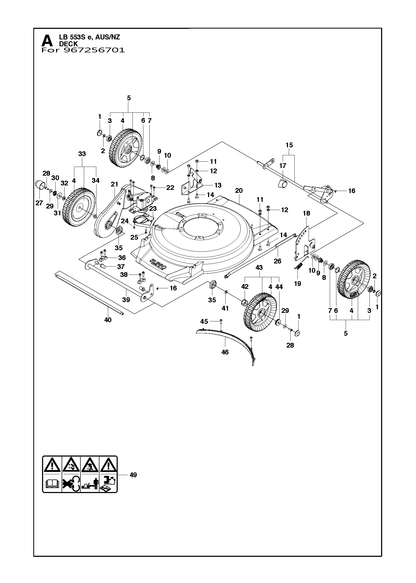 Husqvarna 503276201 onderdelentekening - positie 44