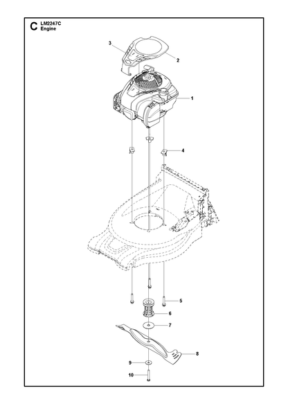 Husqvarna 588888701 onderdelentekening - positie 3