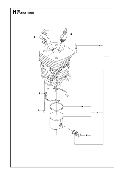 Husqvarna 537401302 onderdelentekening - positie 10