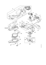 STIHL SA027900501 Handgreep positie 3 technische tekening