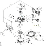 STIHL SA077004100 Rotorhuis positie 23 technische tekening