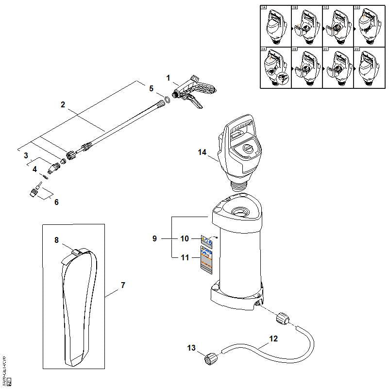 STIHL 4255-501-0500 Slang positie 12 technische tekening