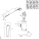 STIHL 4255-501-0500 Slang positie 12 technische tekening