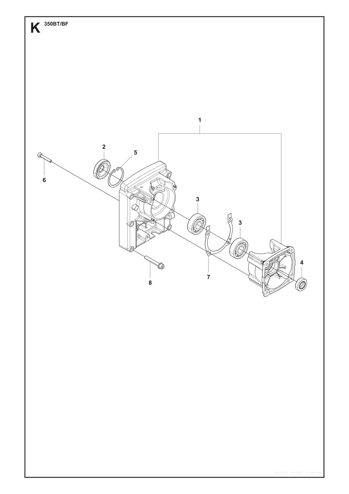 Husqvarna 576810401 onderdelentekening - positie 8