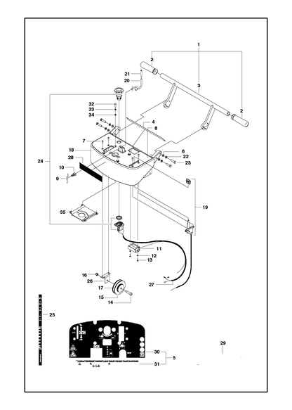 Husqvarna 504031207 onderdelentekening - positie 3