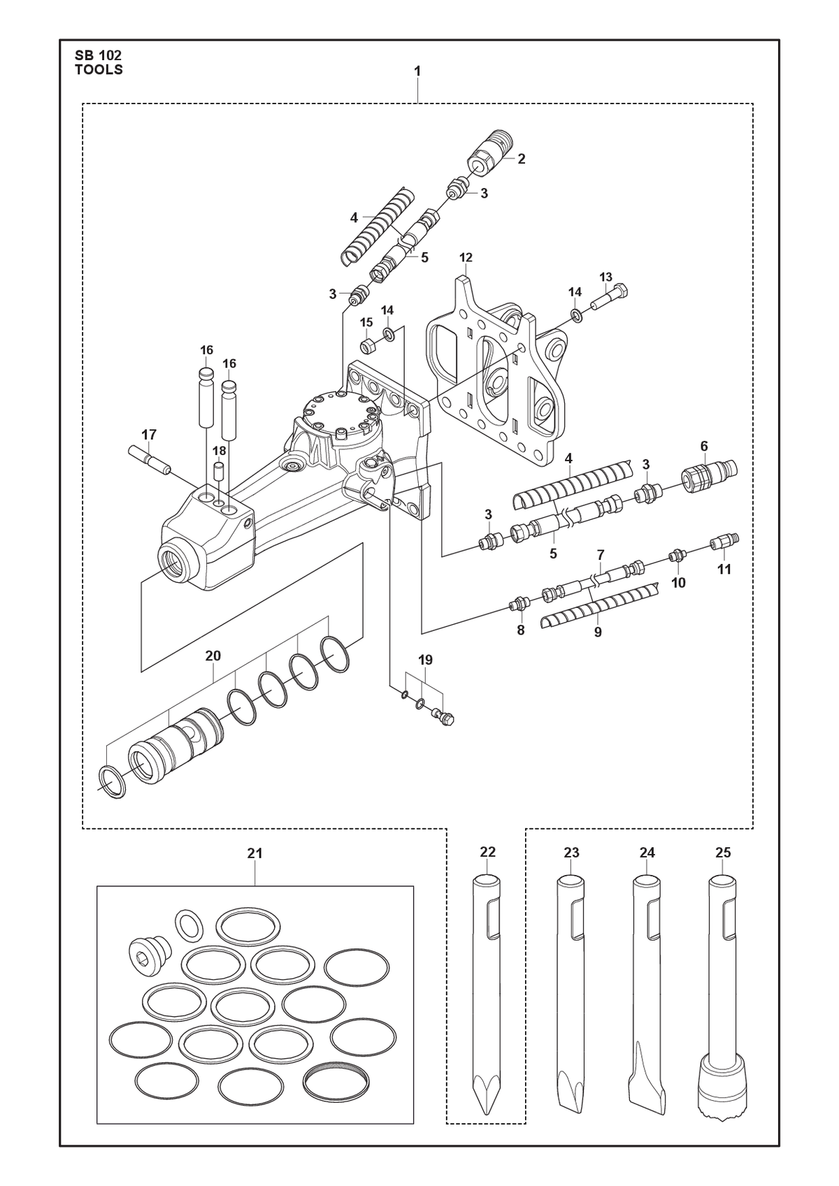 Husqvarna 585484216 onderdelentekening - positie 7