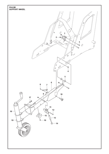 Husqvarna 536838601 onderdelentekening - positie 8