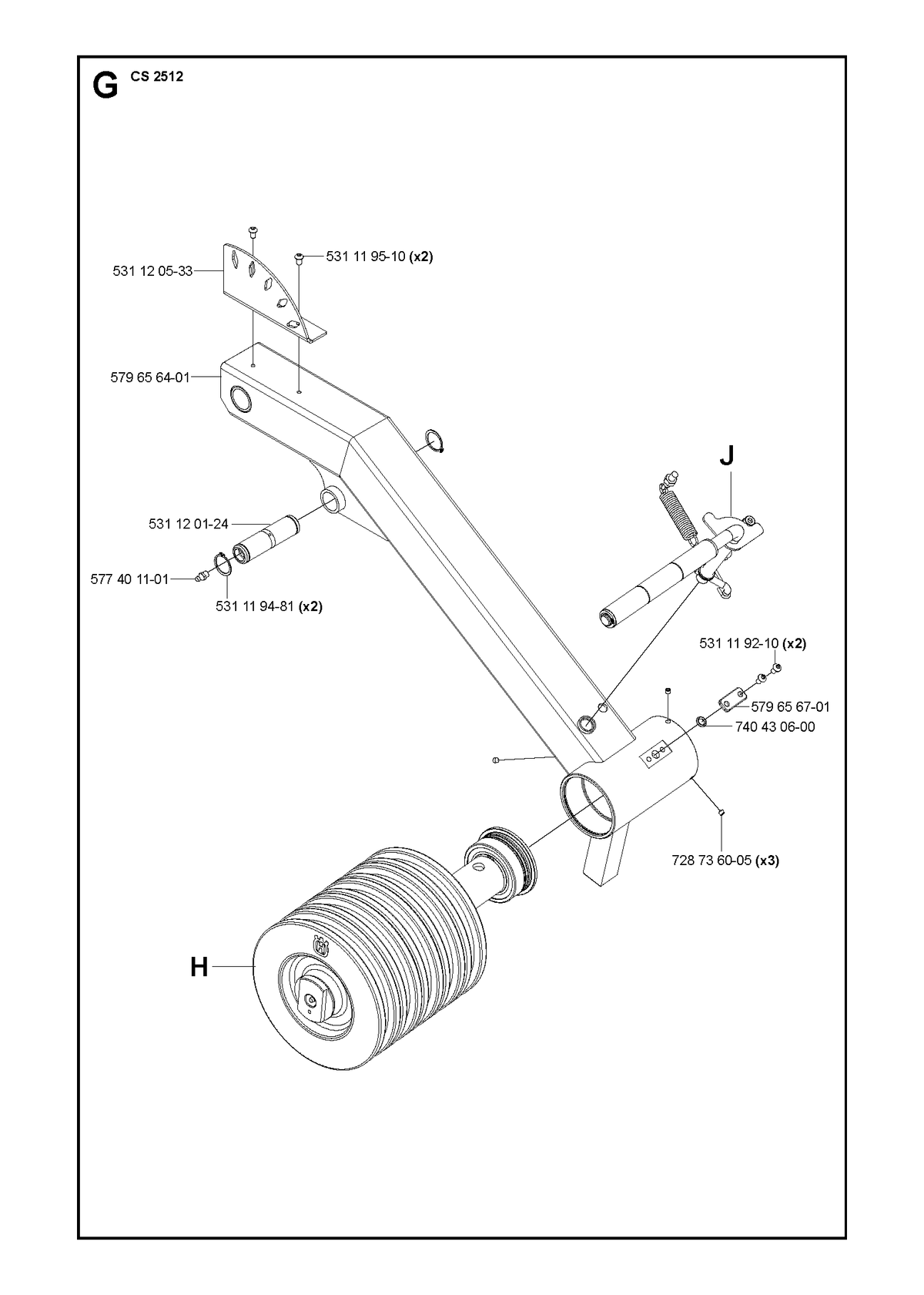 Husqvarna 579656401 onderdelentekening - positie 11